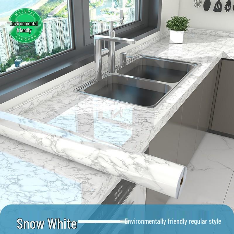 Enhanced Marble-Style Self-Adhesive Kitchen Sticker: Oil-Proof, Waterproof, High-Temperature Resistant Counter and Wall Covering. 40cm x 2m
Enhanced Marble-Style Self-Adhesive Kitchen Sticker: Oil-Proof, Waterproof, High-Temperature Resistant Counter and Wall Covering. 40cm x 2m