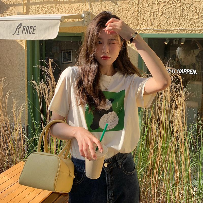 Harajuku cartoon printed crew neck front shoulder short-sleeved T-shirt 2025 summer loose and thin new student top S
Harajuku cartoon printed crew neck front shoulder short-sleeved T-shirt 2025 summer loose and thin new student top S