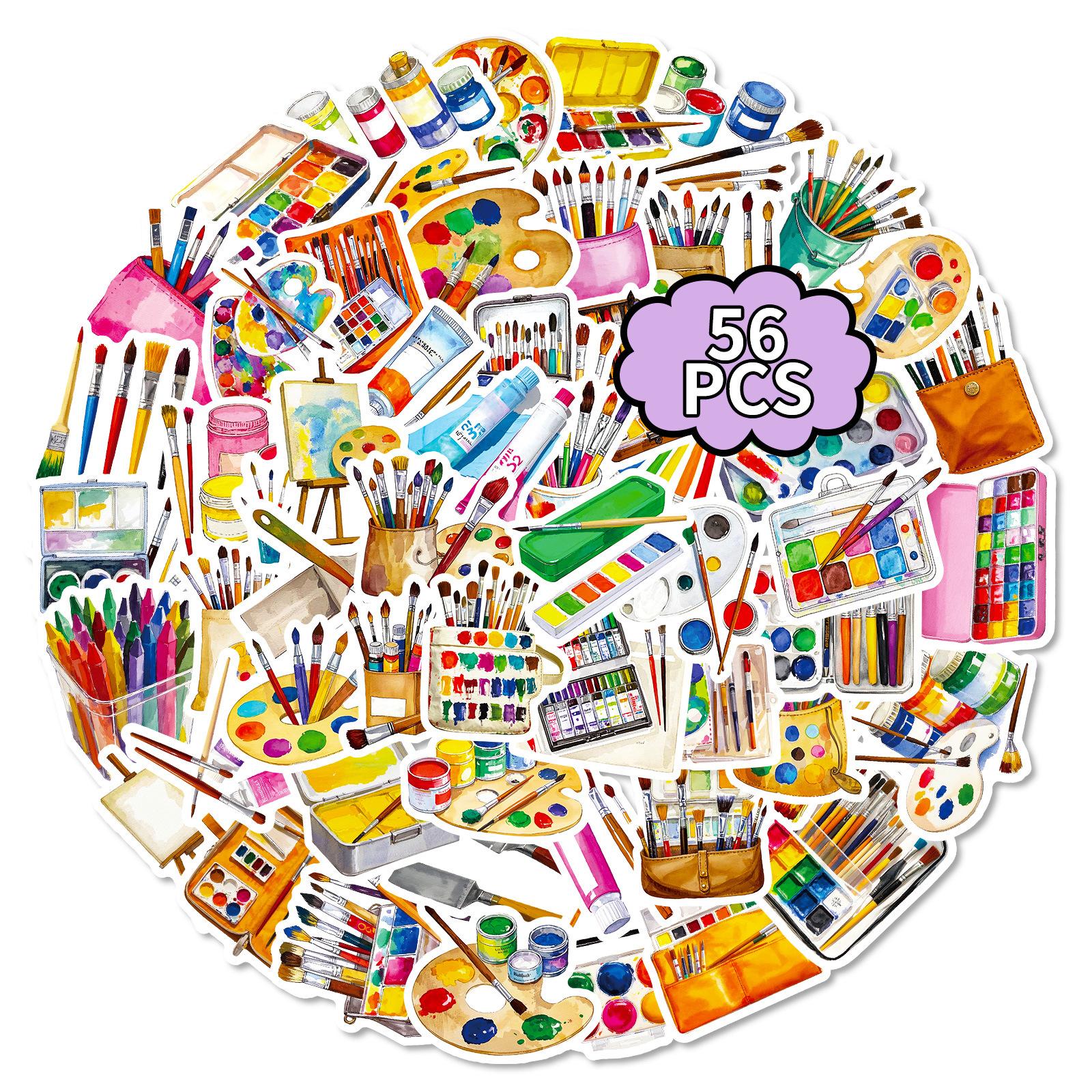 56 Painting Tools Graffiti Stickers Wind Paint Brushes Palette Hand Account Material Stickers
56 Painting Tools Graffiti Stickers Wind Paint Brushes Palette Hand Account Material Stickers