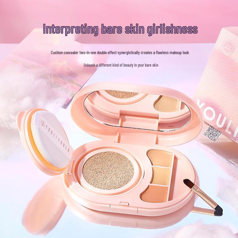 Yuli Yula Soft Focus Waterproof 3-Color Concealer Cushion: Non-Caking, Breathable, Long-Lasting Makeup with Contouring. слонова кістка
Yuli Yula Soft Focus Waterproof 3-Color Concealer Cushion: Non-Caking, Breathable, Long-Lasting Makeup with Contouring. слонова кістка