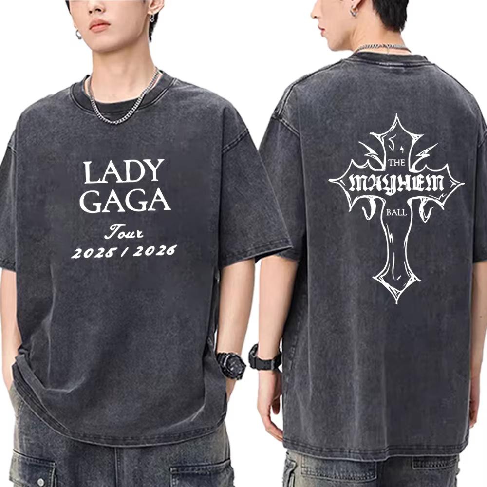Lady Gaga MAYHEM Cross Cutoff Vintage Washed T Shirt Men Women s Hip Hop Streetwear Short Sleeve Cotton T-shirts Tops 3XL
Lady Gaga MAYHEM Cross Cutoff Vintage Washed T Shirt Men Women s Hip Hop Streetwear Short Sleeve Cotton T-shirts Tops 3XL