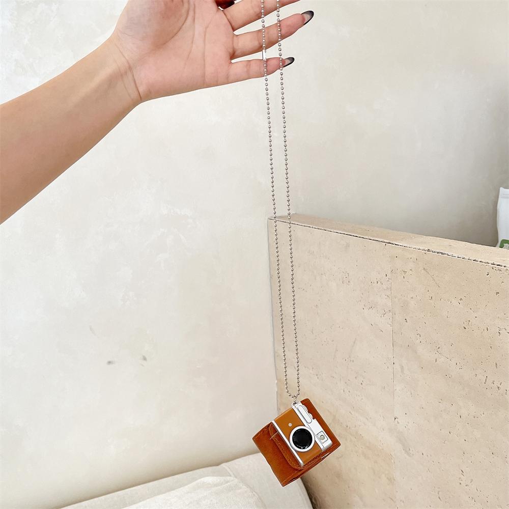 For AirPods 4/3 Protective Cover Camera Shape Design Bluetooth-compatible Earbuds Soft TPU Case Brown
For AirPods 4/3 Protective Cover Camera Shape Design Bluetooth-compatible Earbuds Soft TPU Case Brown