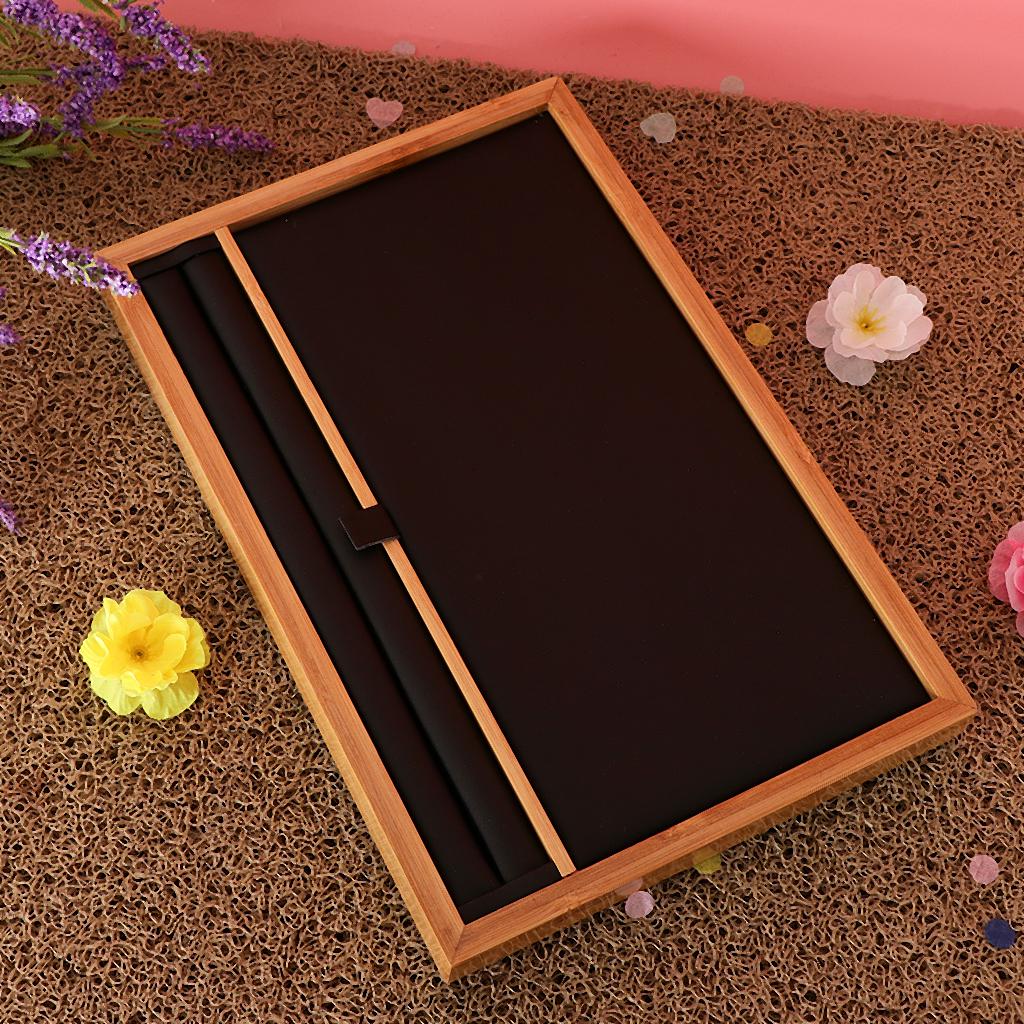 Подставка для ювелирных изделий из массива бамбука, витрина, черный поднос
Подставка для ювелирных изделий из массива бамбука, витрина, черный поднос