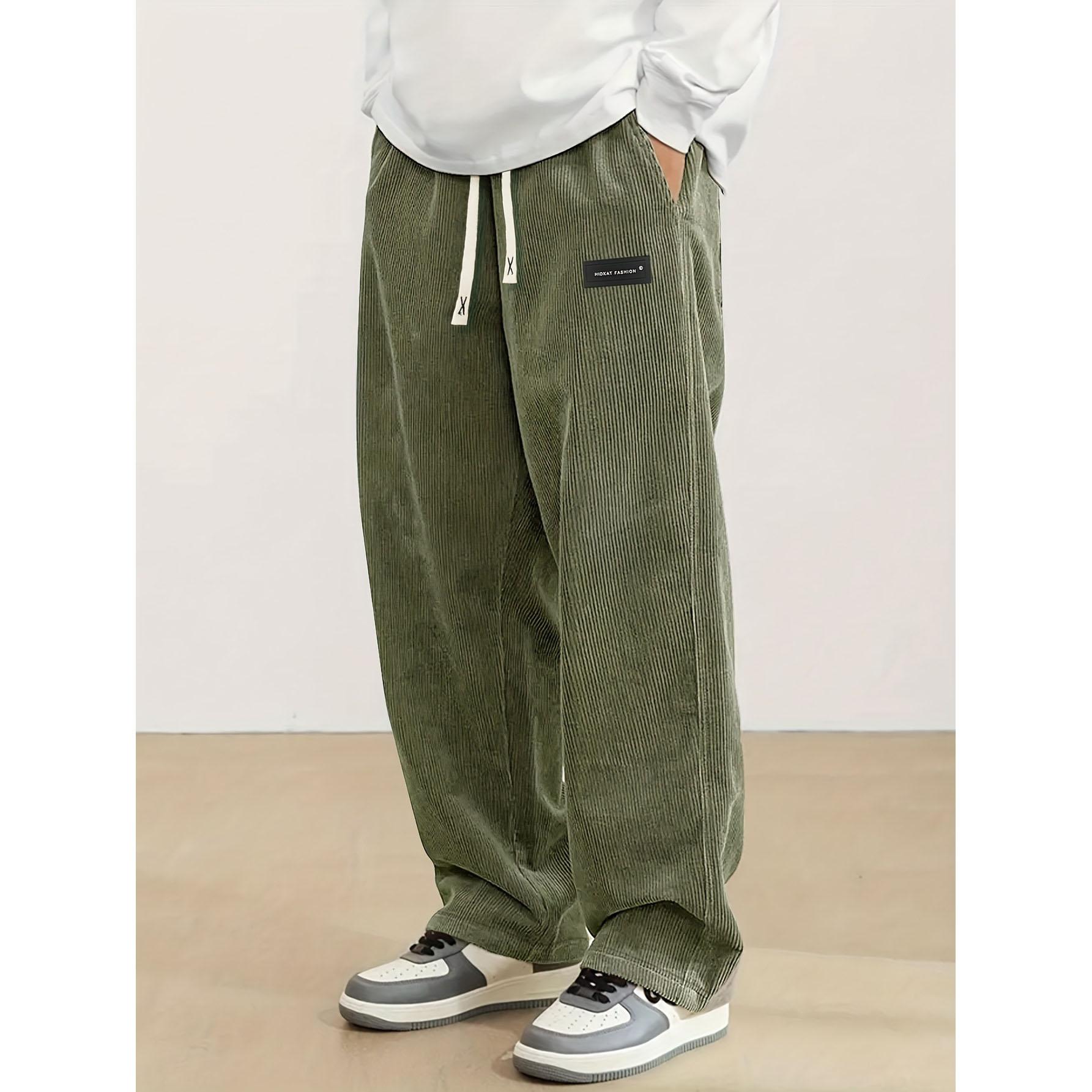 Autumn Winter Men s Casual Pants Striped Corduroy Loose Fashion Cargo Straight Pants Fitness Sports Hip Hop Pants XXXL зелений
Autumn Winter Men s Casual Pants Striped Corduroy Loose Fashion Cargo Straight Pants Fitness Sports Hip Hop Pants XXXL зелений