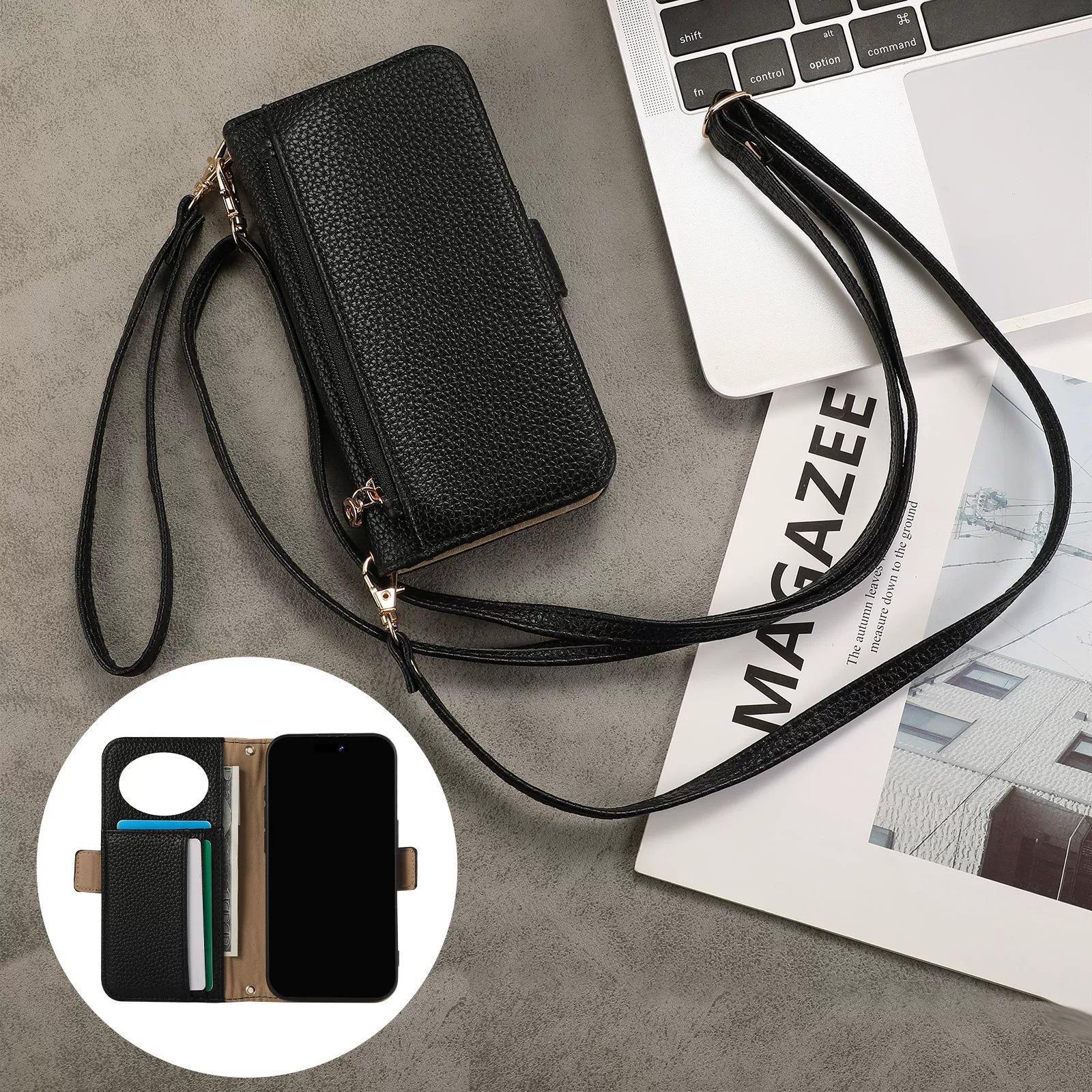 Wallet Case for Apple iPhone 17 ProMax- Zipper Crossbody Adjustable Lanyard Mirror Flip Shockproof Full Cover on iPhone 17/16/15/14/13/12/11/Plus/Pro iPhone 17 PROMAX чёрный
Wallet Case for Apple iPhone 17 ProMax- Zipper Crossbody Adjustable Lanyard Mirror Flip Shockproof Full Cover on iPhone 17/16/15/14/13/12/11/Plus/Pro iPhone 17 PROMAX чёрный