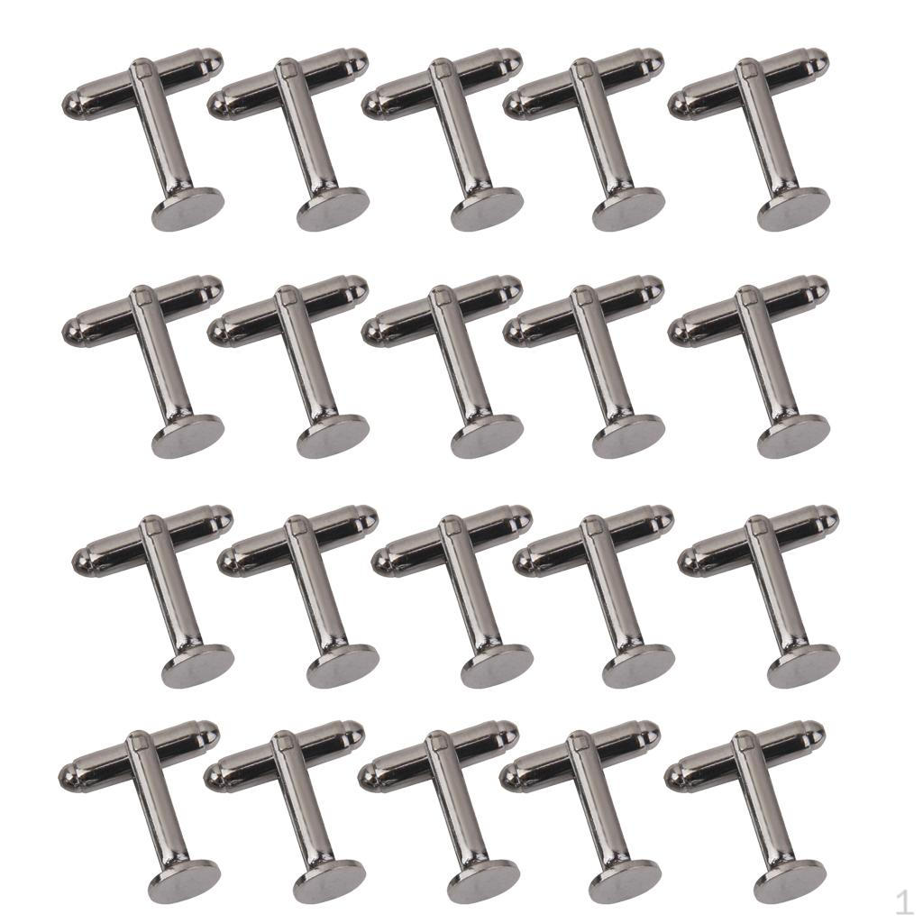 20Pcs Cuff Links Cufflinks Backs for Crafts 8mm Color
20Pcs Cuff Links Cufflinks Backs for Crafts 8mm Color