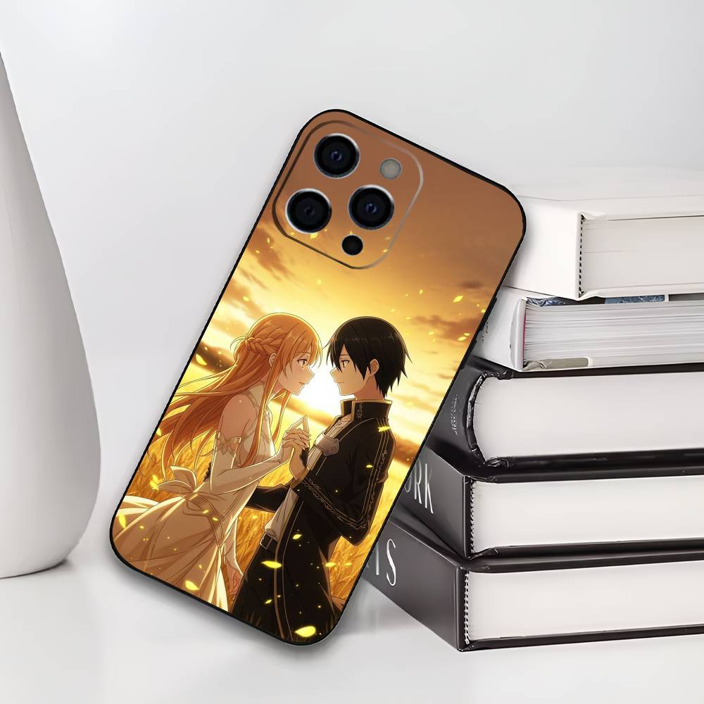 Soft Silicone Black Cover A-Asuna K-Kirito Phone Case for iPhone 17/16/15/14/13/12/11 pro Max/XS Compatible with Multiple Models iPhone11PROMAX
Soft Silicone Black Cover A-Asuna K-Kirito Phone Case for iPhone 17/16/15/14/13/12/11 pro Max/XS Compatible with Multiple Models iPhone11PROMAX