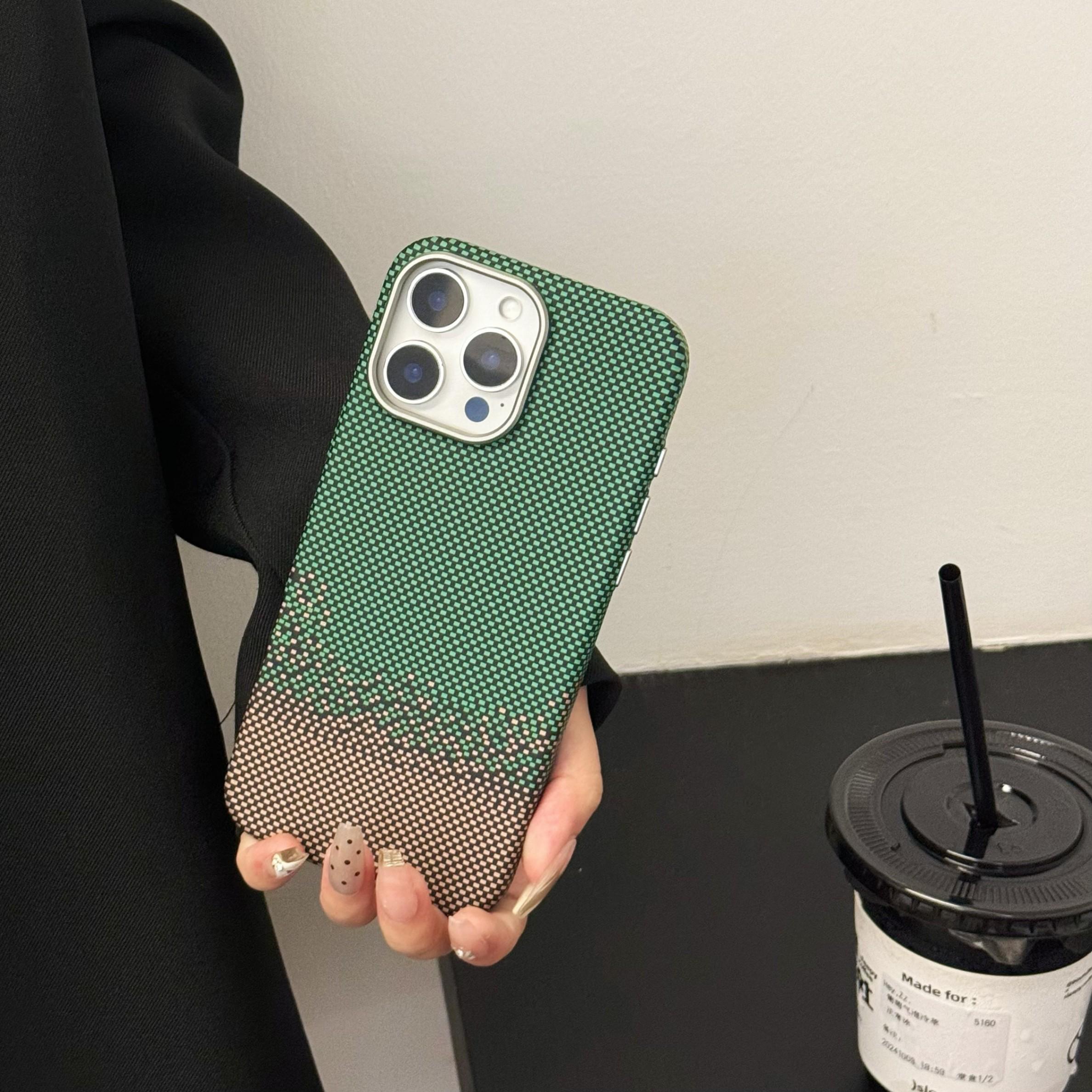 Luxury Cover for Apple iPhone 13 14 15 16 Pro Max Plus Phone Case Carbon Fiber Kevlar Pattern Magnetic Slim Protective iPhone 15 зелений
Luxury Cover for Apple iPhone 13 14 15 16 Pro Max Plus Phone Case Carbon Fiber Kevlar Pattern Magnetic Slim Protective iPhone 15 зелений