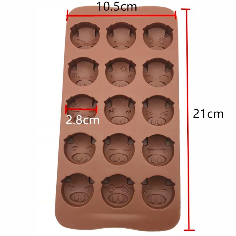 15 Holes Funny Pig Shaped Silicone Soap Candy Fondant Chocolate Kitchen Mould Silicone Chocolate Cookies Cake DIY Mold
15 Holes Funny Pig Shaped Silicone Soap Candy Fondant Chocolate Kitchen Mould Silicone Chocolate Cookies Cake DIY Mold