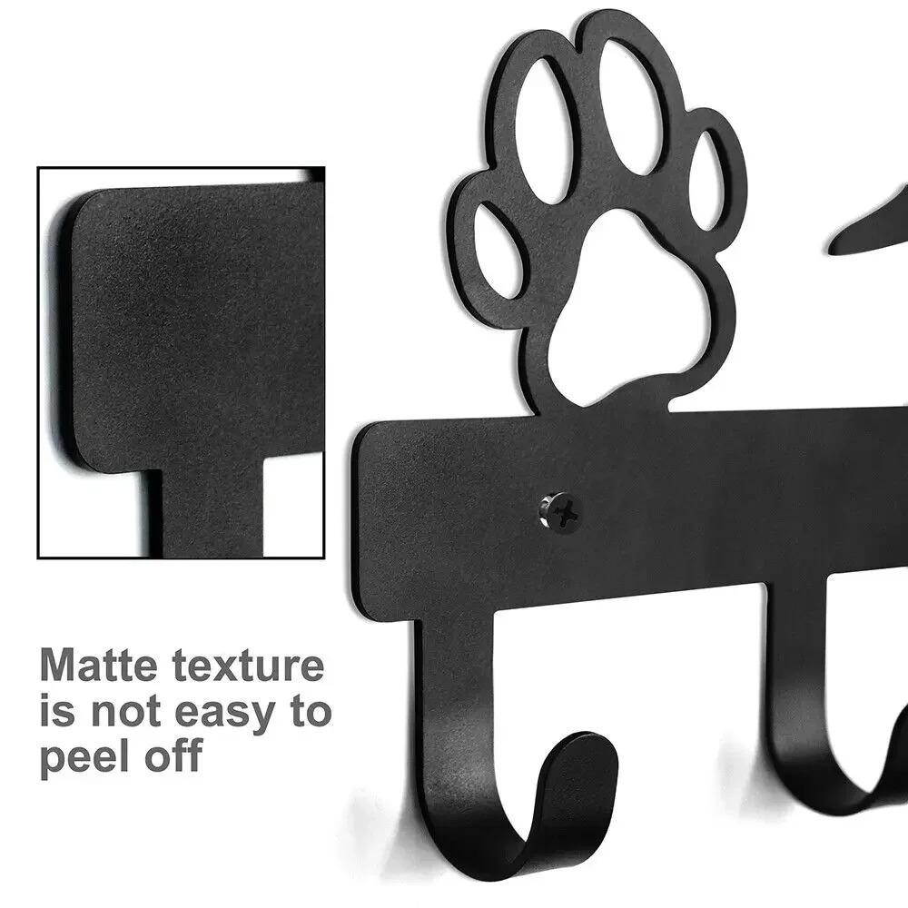 Multi-functional Wrought Iron Dog Clothes Hanger with 5 Hooks - Leash & Accessory Wall Mount Rack 12.5x6.0 inches чорний
Multi-functional Wrought Iron Dog Clothes Hanger with 5 Hooks - Leash & Accessory Wall Mount Rack 12.5x6.0 inches чорний