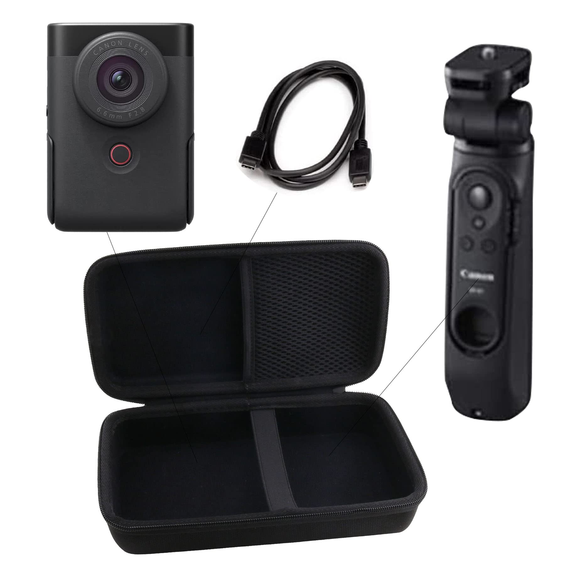 WAIYUJP Compatible Protective Carrying Case for Canon PowerShot V10 Vlogging Camera. (Large)
WAIYUJP Compatible Protective Carrying Case for Canon PowerShot V10 Vlogging Camera. (Large)