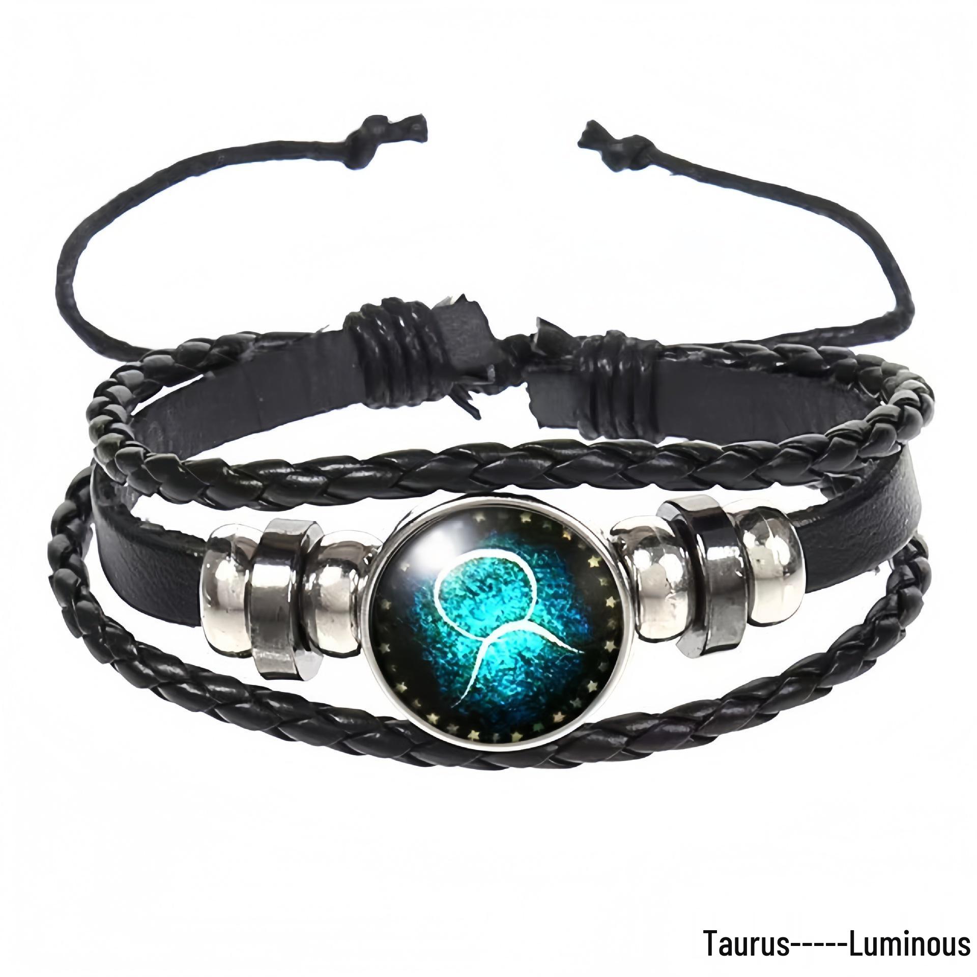 Twelve Constellations Luminous Bracelet - European & American Style, Simple, Multi-layer Woven, Perfect for Students & Couples
Twelve Constellations Luminous Bracelet - European & American Style, Simple, Multi-layer Woven, Perfect for Students & Couples