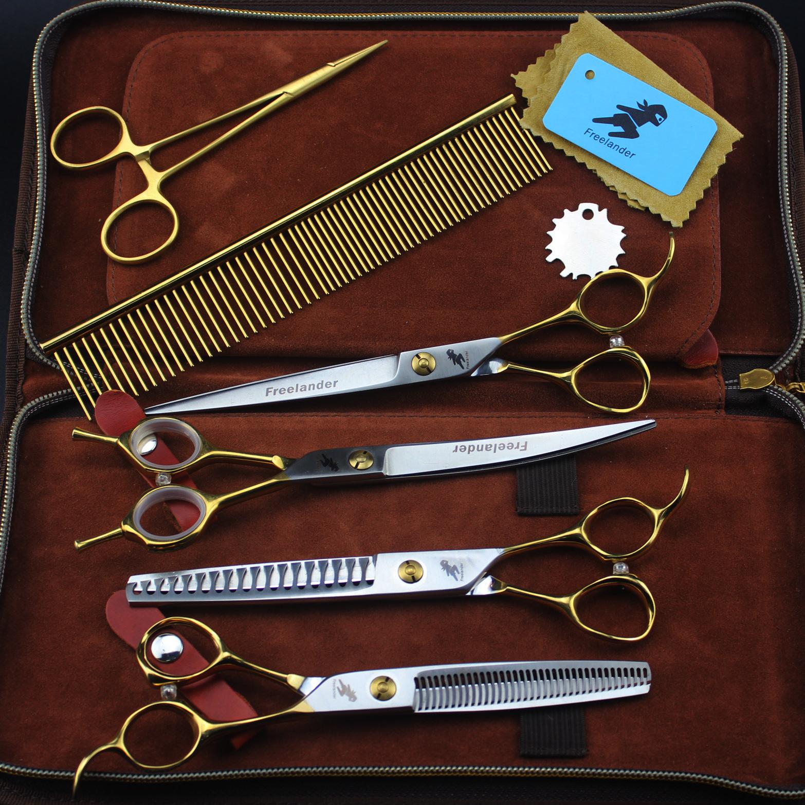 7.0 Inch Half Gold Handle 4 Packs, High-End Pet Beauty Scissors, Straight Cut Fish Bone Teeth For Professional Beauticians 7inch high-end suit 4-pack
7.0 Inch Half Gold Handle 4 Packs, High-End Pet Beauty Scissors, Straight Cut Fish Bone Teeth For Professional Beauticians 7inch high-end suit 4-pack