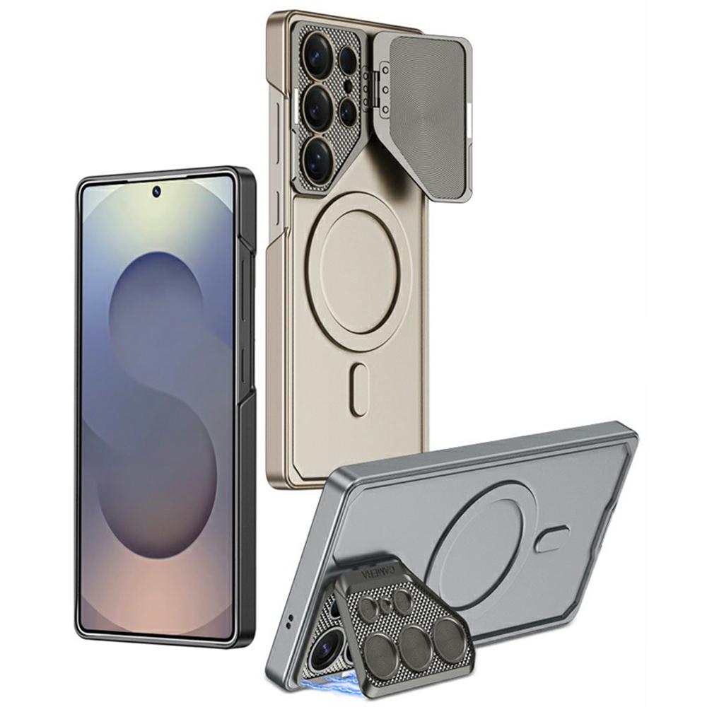 For Samsung Galaxy S25 Ultra Case Compatible with MagSafe Lens Protection Kickstand Ultra Thin Matte PC Phone Cover Grey
For Samsung Galaxy S25 Ultra Case Compatible with MagSafe Lens Protection Kickstand Ultra Thin Matte PC Phone Cover Grey