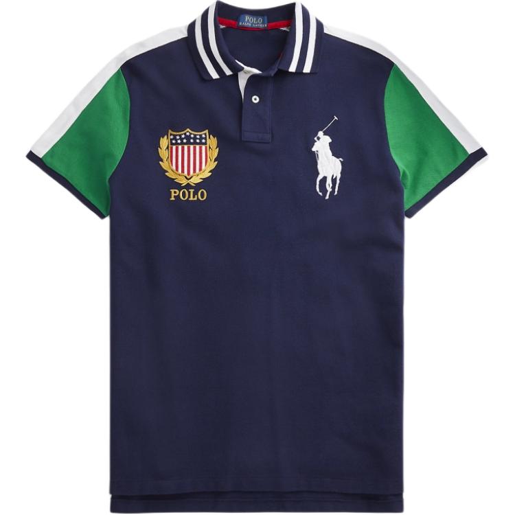 Polo Ralph Lauren Колорблок Вышитое Лого Большой Пони Футболка-поло с коротким рукавом Мужские Футболки-поло Темно-синий 710800516-001 S
Polo Ralph Lauren Колорблок Вышитое Лого Большой Пони Футболка-поло с коротким рукавом Мужские Футболки-поло Темно-синий 710800516-001 S