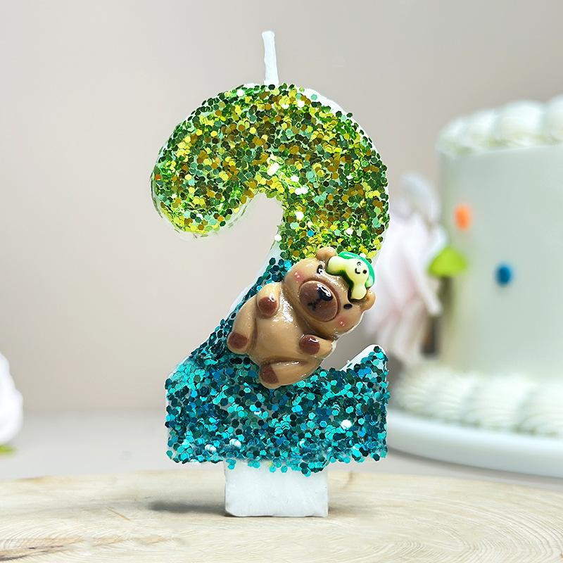 Creative Number Candles Capybara Design Birthday Cake Decorations Kids Party Supplies Unique Animal Shape Wax Candle Set One Size
Creative Number Candles Capybara Design Birthday Cake Decorations Kids Party Supplies Unique Animal Shape Wax Candle Set One Size
