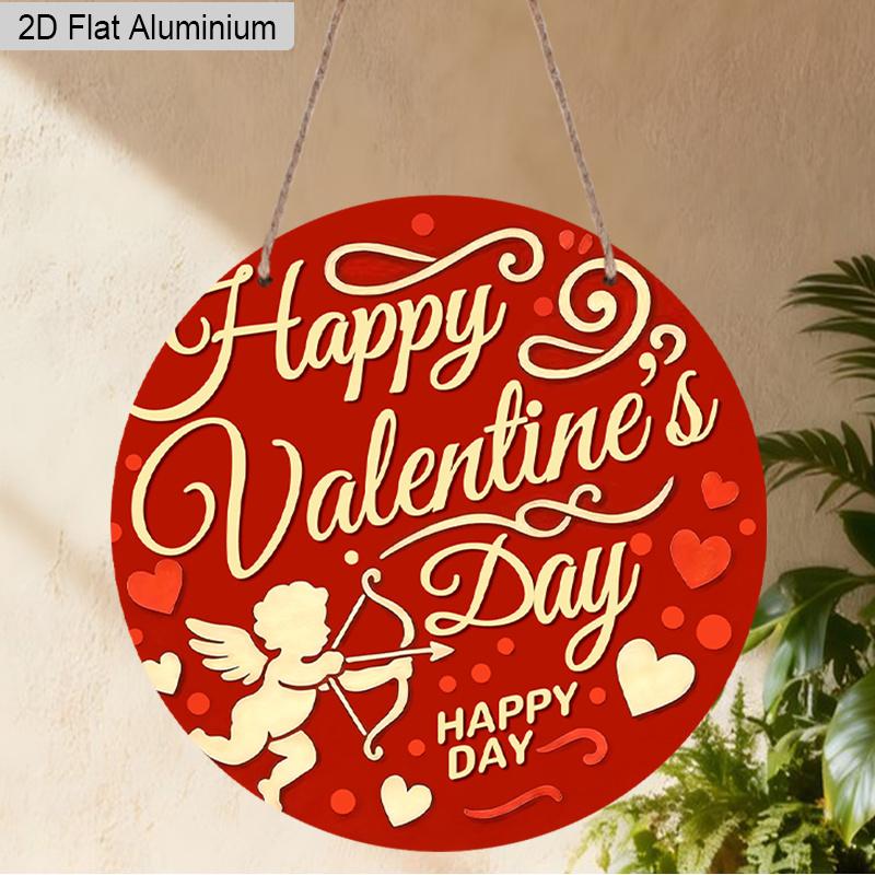 2D Flat 1pc Valentine s Day Round Aluminum Hanging Decoration Plaque, Happy Valentine s Lettering Sign, Porch Decor, Living Room Decor and Wedding 7.87×7.87inch
2D Flat 1pc Valentine s Day Round Aluminum Hanging Decoration Plaque, Happy Valentine s Lettering Sign, Porch Decor, Living Room Decor and Wedding 7.87×7.87inch
