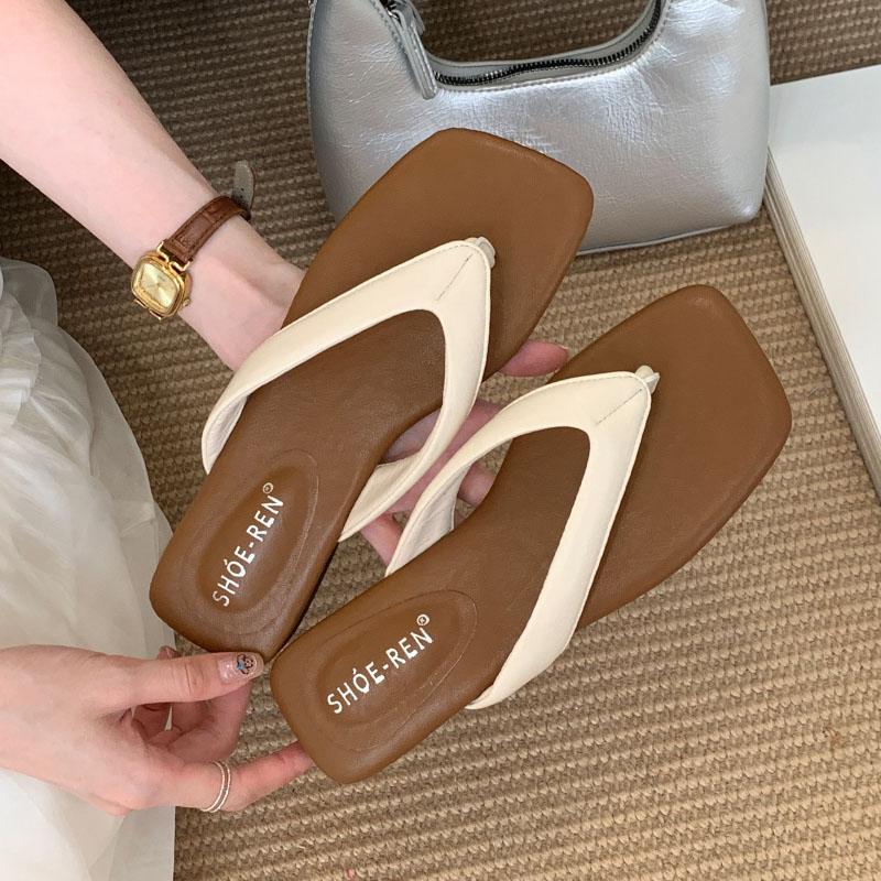 Fashion New In Summer Beach Female Flip flops Slides Women Flats Slippers Shoes Fashion Square Toe Ladies Flats Slippers Sandals Shoes 35 бежевый
Fashion New In Summer Beach Female Flip flops Slides Women Flats Slippers Shoes Fashion Square Toe Ladies Flats Slippers Sandals Shoes 35 бежевый