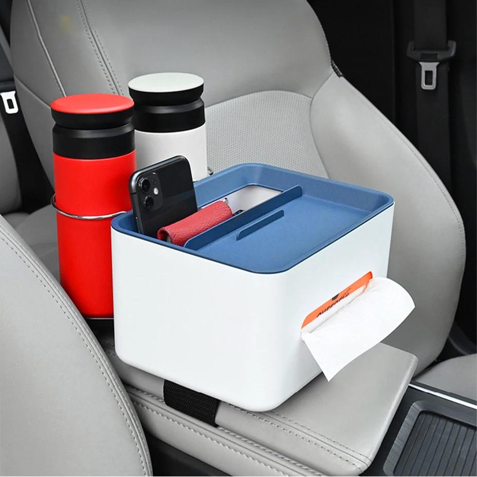 BY-1139 Vehicle Tissue Box Car Armrest Box ABS Sundries Storage Box with 2 Bottle Holder Blue+White
BY-1139 Vehicle Tissue Box Car Armrest Box ABS Sundries Storage Box with 2 Bottle Holder Blue+White