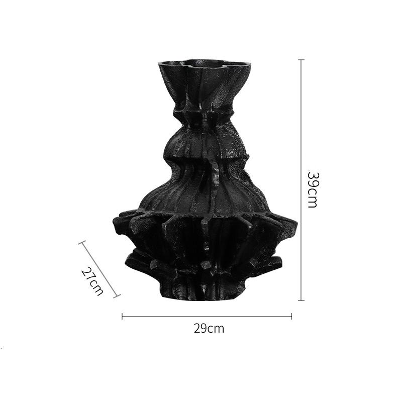 Resin Handicrafts Flower Vase Abstract Pleated Gear Resin Vase Flower Arrangement Accessories Home Decoration Accessories чорний
Resin Handicrafts Flower Vase Abstract Pleated Gear Resin Vase Flower Arrangement Accessories Home Decoration Accessories чорний