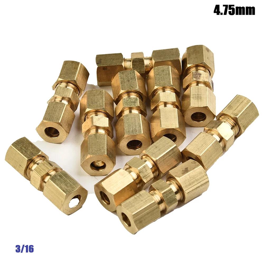 4.75mm 10x Car Brass Straight Reducer Compression Fitting Connector 3/16 OD Tube Hydraulic Brake Lines Union China Mainland
4.75mm 10x Car Brass Straight Reducer Compression Fitting Connector 3/16 OD Tube Hydraulic Brake Lines Union China Mainland