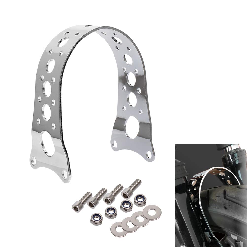 AQIMY Aluminum Front Fork Brace and Fender Bracket for Harley Sportster 883/1200 XL Models, Plated
AQIMY Aluminum Front Fork Brace and Fender Bracket for Harley Sportster 883/1200 XL Models, Plated