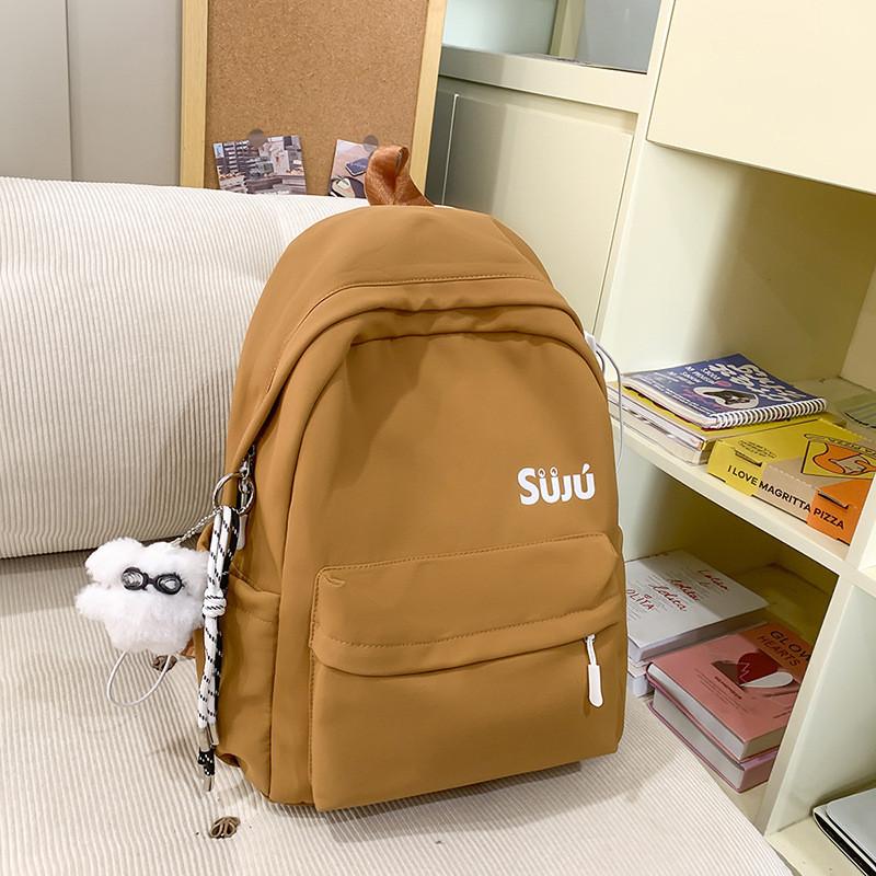 Urban Minimalist Nylon Student Backpack With Letter Print Design For College And School Use коричневий
Urban Minimalist Nylon Student Backpack With Letter Print Design For College And School Use коричневий