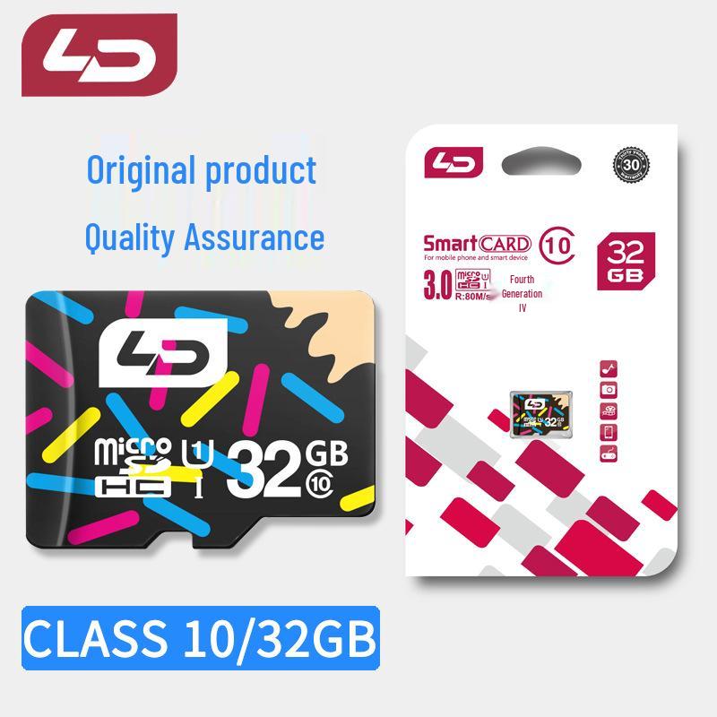LD & Nuo 32GB High-Speed Class10 TF/SD Memory Card for Mobile Phones
LD & Nuo 32GB High-Speed Class10 TF/SD Memory Card for Mobile Phones