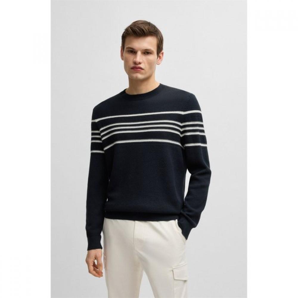 Boss 30 Discount Stripe Silk Cotton Knit Sweater Dark Blue 50537220404 XL
Boss 30 Discount Stripe Silk Cotton Knit Sweater Dark Blue 50537220404 XL