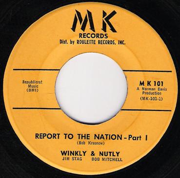 7inch Record WINKLY NUTLY Report To The Nation MK101 MK Records 1960 US Pop Used
7inch Record WINKLY NUTLY Report To The Nation MK101 MK Records 1960 US Pop Used
