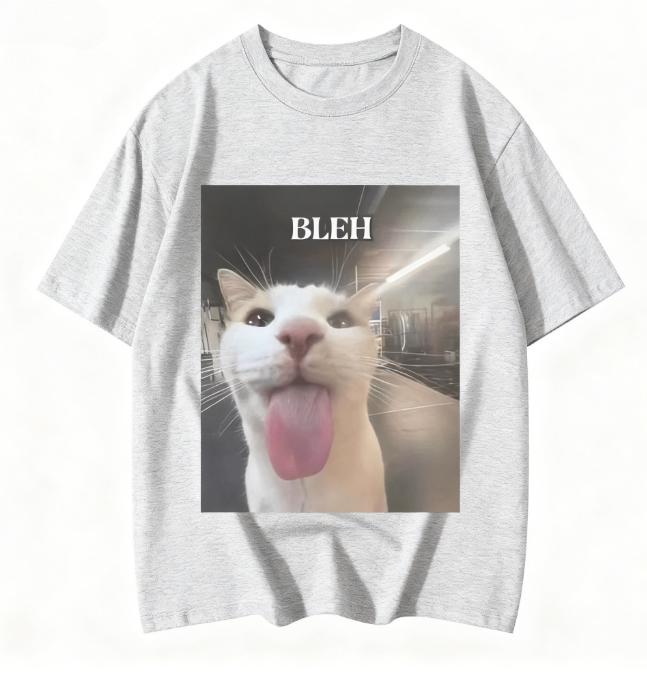 New Bleh Funny Cat Meme Graphic Printed T Shirts Women Clothing Fashion Trend T-shirts Summer Casual Short Sleeve Clothing 4XL
New Bleh Funny Cat Meme Graphic Printed T Shirts Women Clothing Fashion Trend T-shirts Summer Casual Short Sleeve Clothing 4XL