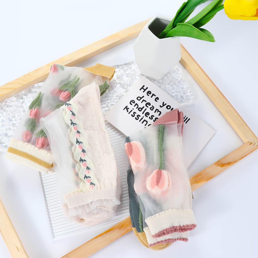 Korean Floral Spring Summer Embroidery Middle Tube Socks Tulip Hosiery Flower Socks Women s Socks B
Korean Floral Spring Summer Embroidery Middle Tube Socks Tulip Hosiery Flower Socks Women s Socks B