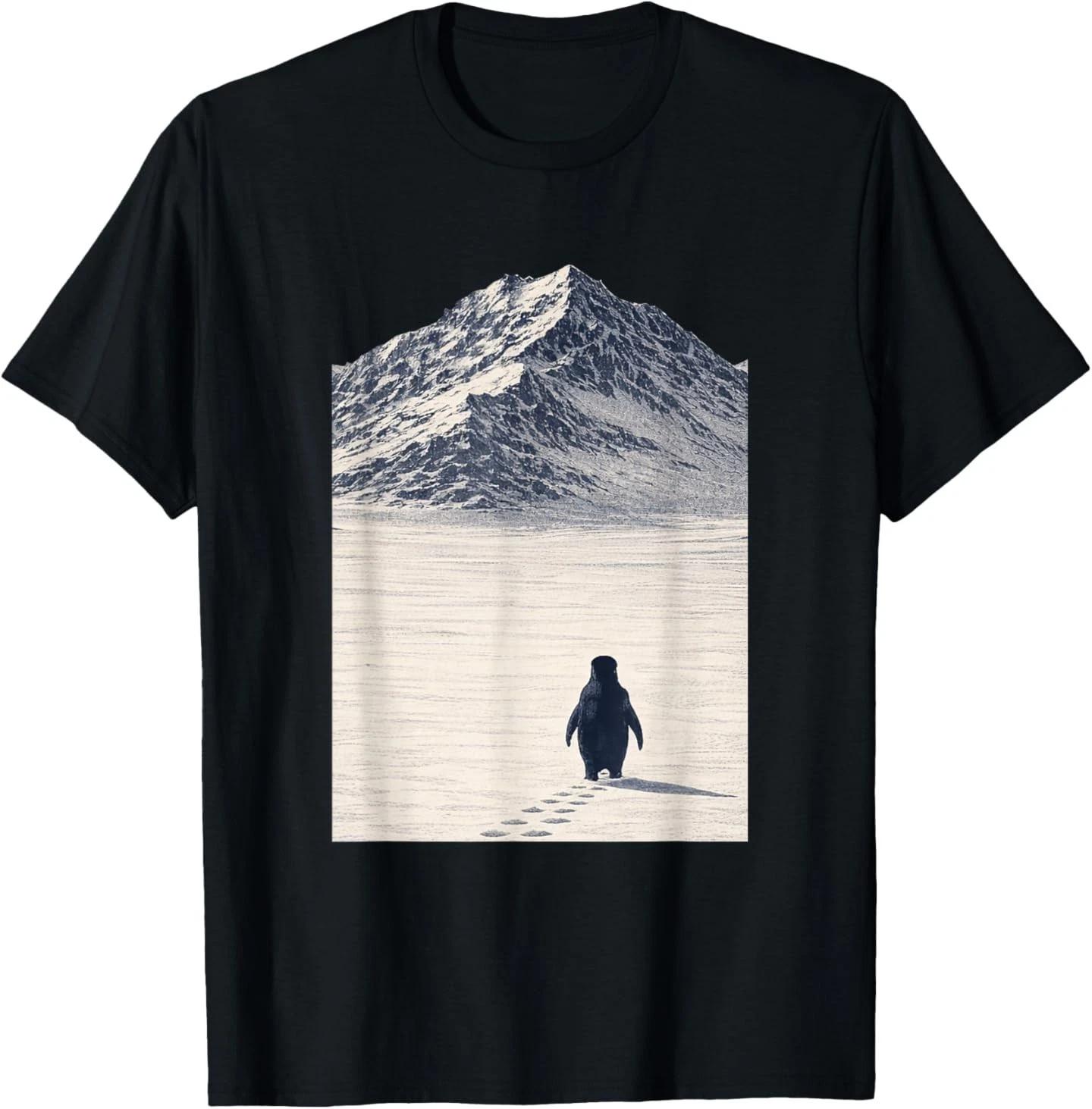 Penguin Walking Alone Toward Mountains Motivational Meme T-Shirt 2XL
Penguin Walking Alone Toward Mountains Motivational Meme T-Shirt 2XL