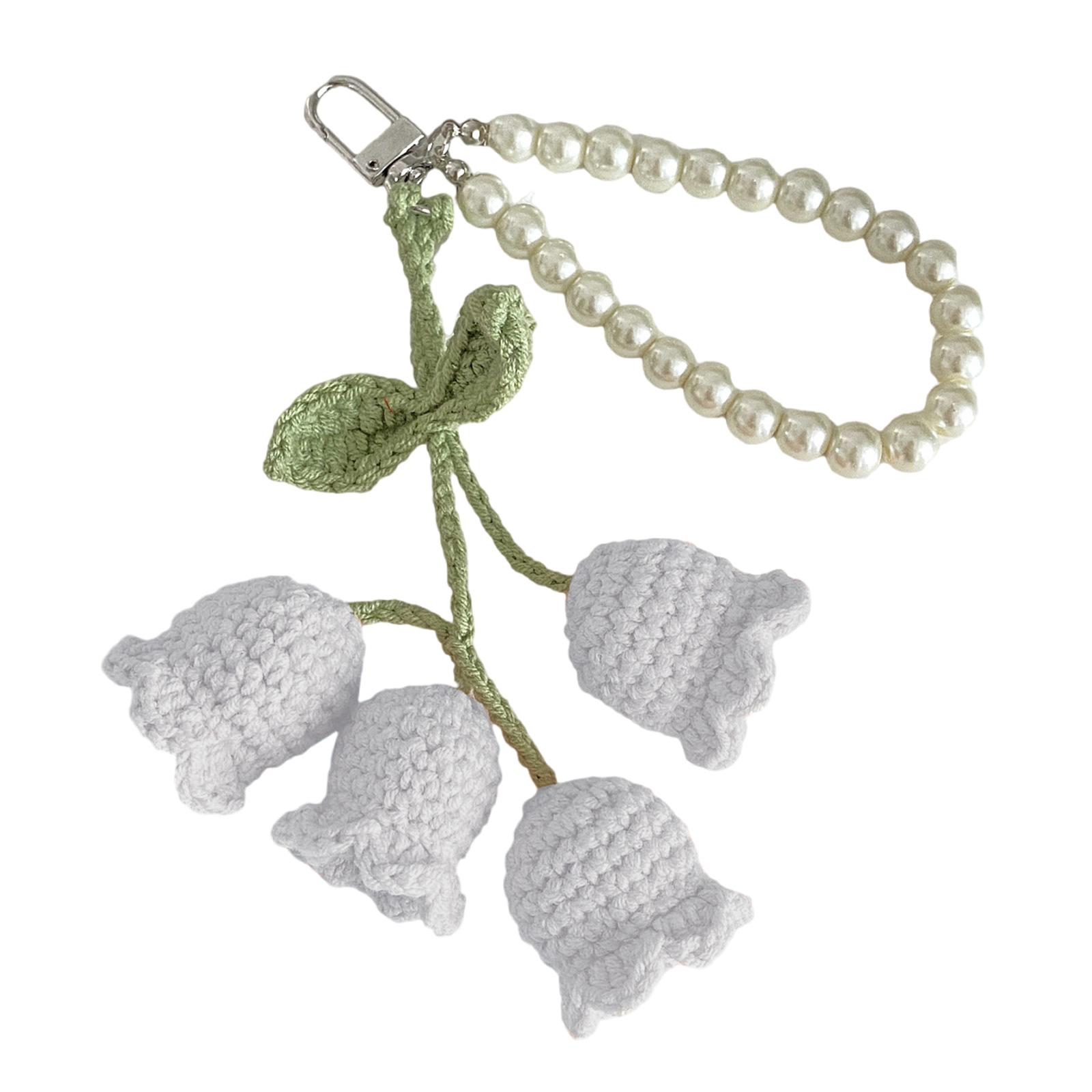 Eye Catching Crocheted Flower Keyring Handmade Knitted Florals Bag Pendant Pearls Charm Jewelry for Key and Backpacks білий
Eye Catching Crocheted Flower Keyring Handmade Knitted Florals Bag Pendant Pearls Charm Jewelry for Key and Backpacks білий