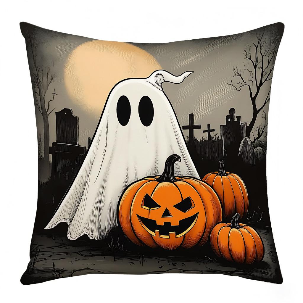 New Halloween Pillowcase Cat Pumpkin Skull Decorative Pillowcase Printed Sofa Pillowcase 45 * 45 (excluding core)
New Halloween Pillowcase Cat Pumpkin Skull Decorative Pillowcase Printed Sofa Pillowcase 45 * 45 (excluding core)