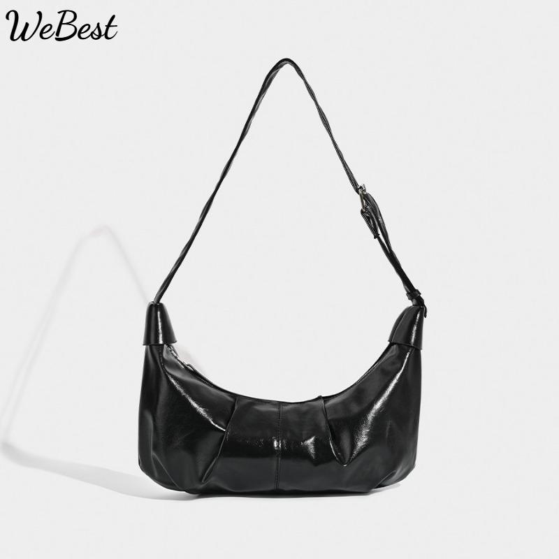 2025 New Versatile New High-end Black Single Shoulder Bag Retro Pleated Dumpling Bag чорний
2025 New Versatile New High-end Black Single Shoulder Bag Retro Pleated Dumpling Bag чорний
