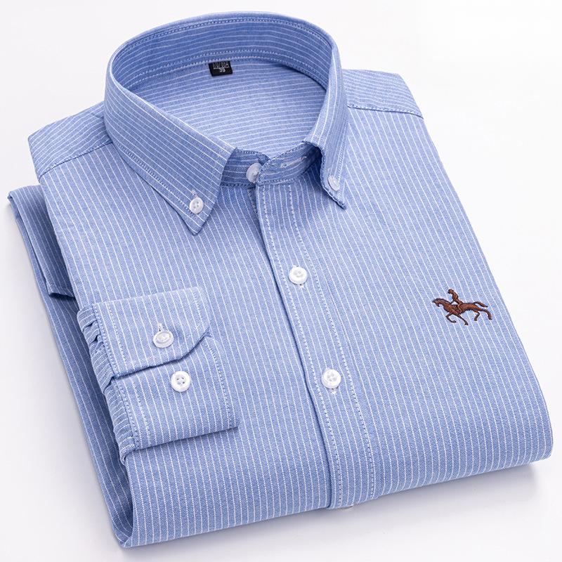 New Pure Cotton Solid Color Embroidered Men S Shirt Business Long-Sleeve Button-Up Shirt All-Cotton Washable Oxford Fabric Shirt 4XL
New Pure Cotton Solid Color Embroidered Men S Shirt Business Long-Sleeve Button-Up Shirt All-Cotton Washable Oxford Fabric Shirt 4XL