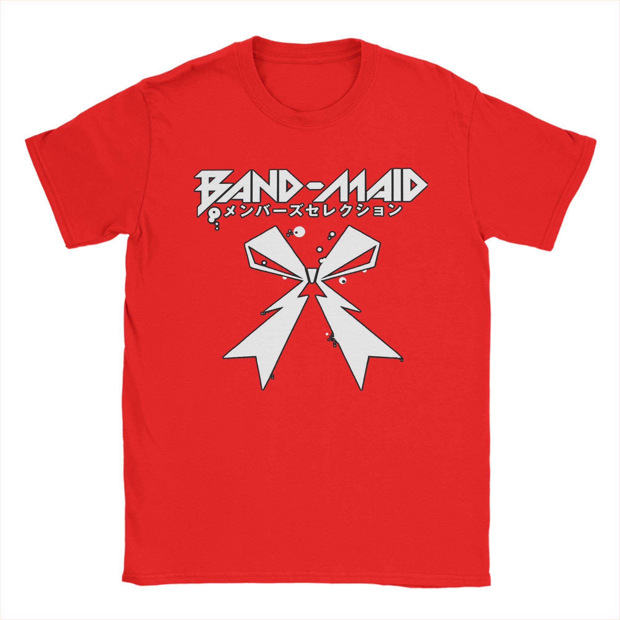 Мужская футболка Band Maid Japan с металлическим логотипом, одежда из чистого хлопка, смешные футболки с коротким рукавом и круглым вырезом, оригинальные футболки S
Мужская футболка Band Maid Japan с металлическим логотипом, одежда из чистого хлопка, смешные футболки с коротким рукавом и круглым вырезом, оригинальные футболки S