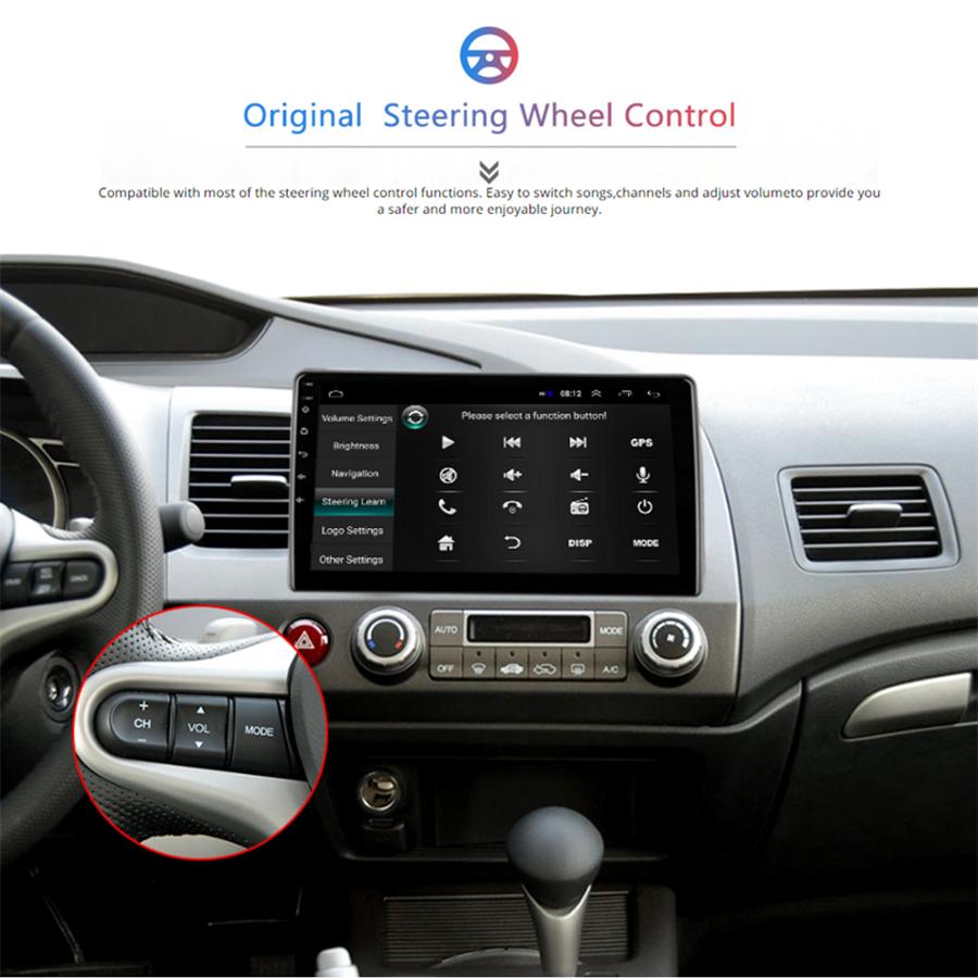 10.1 Android 9.1 Quad-Core 2GB+32GB Car Stereo Radio GPS For 06-11 Honda Civic
10.1 Android 9.1 Quad-Core 2GB+32GB Car Stereo Radio GPS For 06-11 Honda Civic