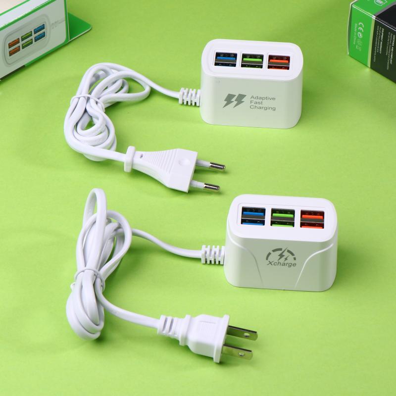 1 Piece Eu Us Plug Phone Charger Adapter Power Strip Electric Socket 6 Usb Ports Multifunction Extension Cable Table Socket US Plug
1 Piece Eu Us Plug Phone Charger Adapter Power Strip Electric Socket 6 Usb Ports Multifunction Extension Cable Table Socket US Plug
