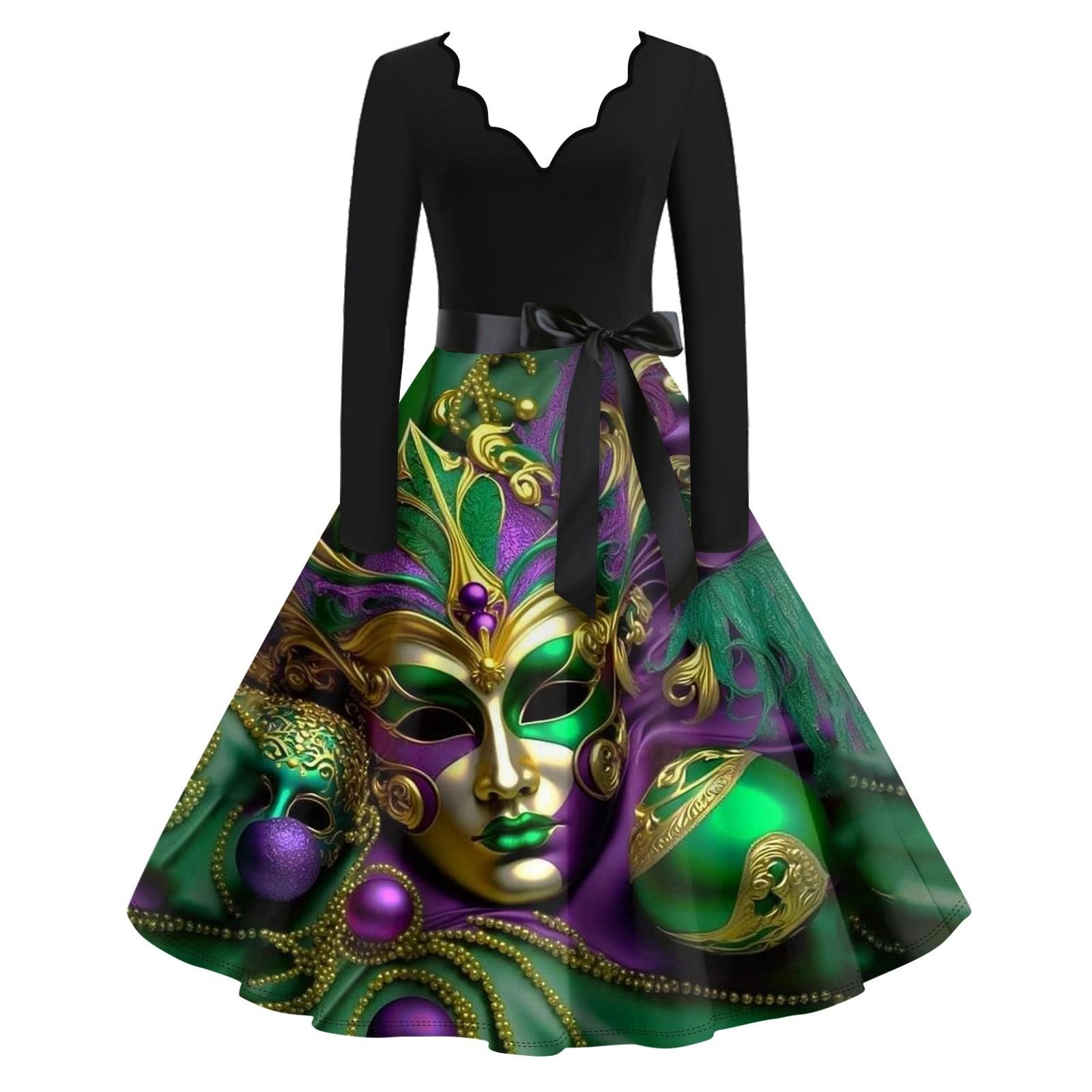 Women s Casual Fashion V Neck Long Sleeve Printed Vintage Long Dress XL темно-зелений колір
Women s Casual Fashion V Neck Long Sleeve Printed Vintage Long Dress XL темно-зелений колір