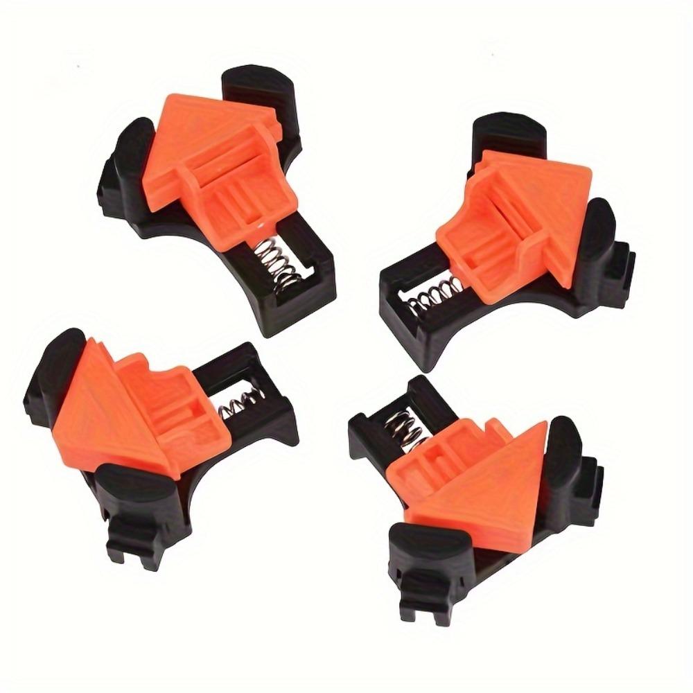 4-Pack 90 Degree Angle Woodworking Clamps Set, Quick Release Corner Clamp for Picture Frames, Punch Installation Tool
4-Pack 90 Degree Angle Woodworking Clamps Set, Quick Release Corner Clamp for Picture Frames, Punch Installation Tool