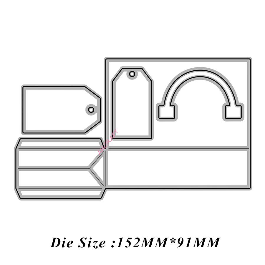 DIY Carbon Steel Metal Die-cutting Knife Set - 5992 Bag Combo 152*91mm, 12g/set
DIY Carbon Steel Metal Die-cutting Knife Set - 5992 Bag Combo 152*91mm, 12g/set
