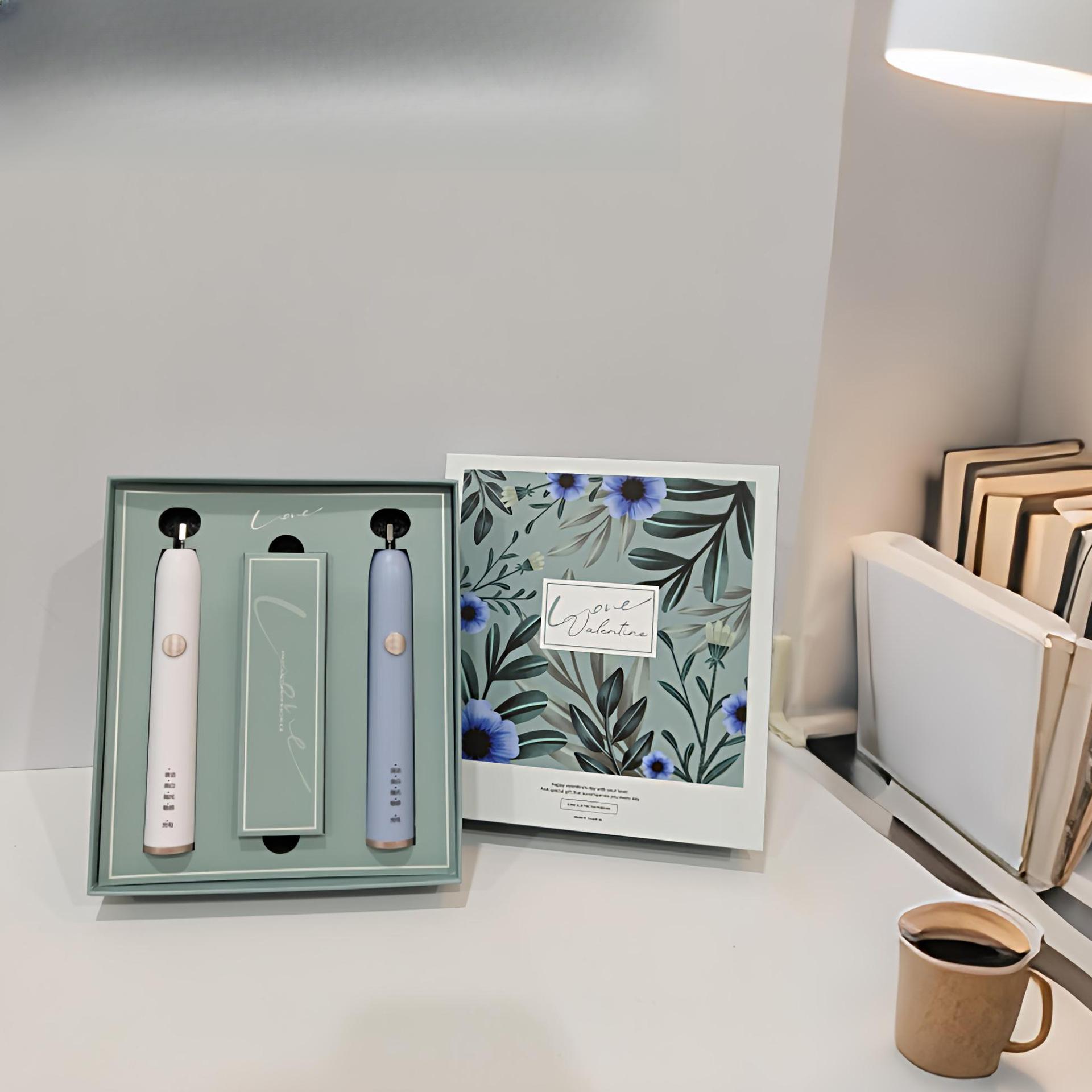 New Wedding Gift, Electric Toothbrush Couple Set, A Pair of Soft-haired Waterproof Adult Household Charging Gift Box Gifts
New Wedding Gift, Electric Toothbrush Couple Set, A Pair of Soft-haired Waterproof Adult Household Charging Gift Box Gifts