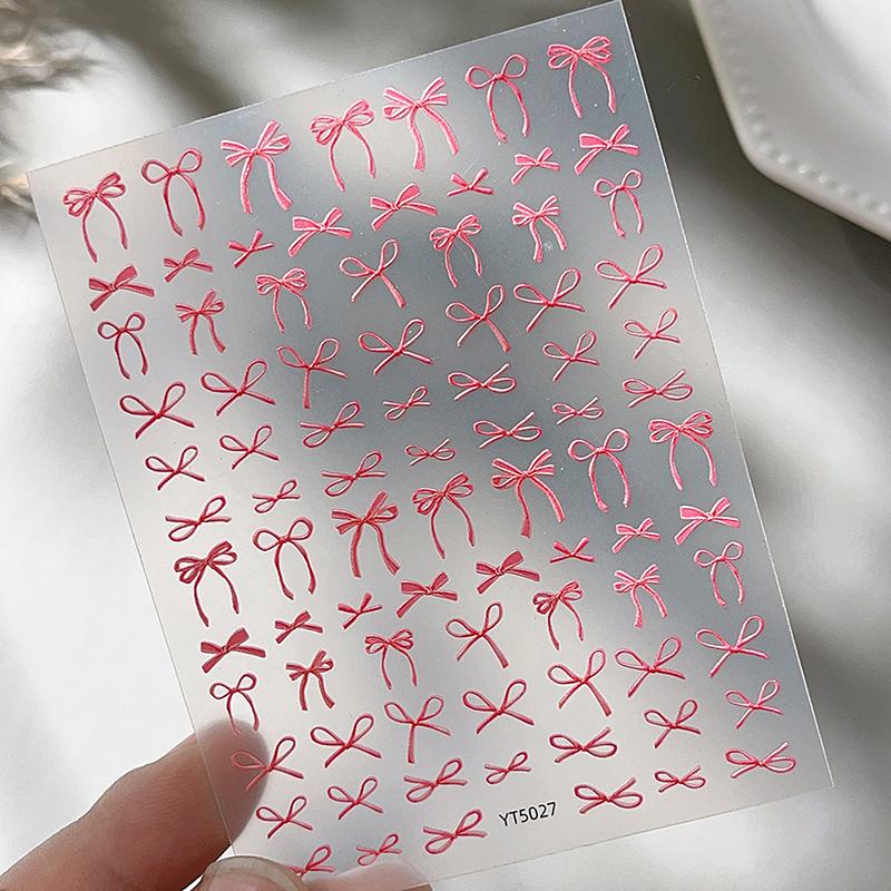 1 лист тисненых наклеек-декалей для ногтей с бантом Y2K, красочные ленты, галстук-бабочка, самоклеящиеся слайдеры, фольга для маникюра, украшение для нейл-арта
1 лист тисненых наклеек-декалей для ногтей с бантом Y2K, красочные ленты, галстук-бабочка, самоклеящиеся слайдеры, фольга для маникюра, украшение для нейл-арта