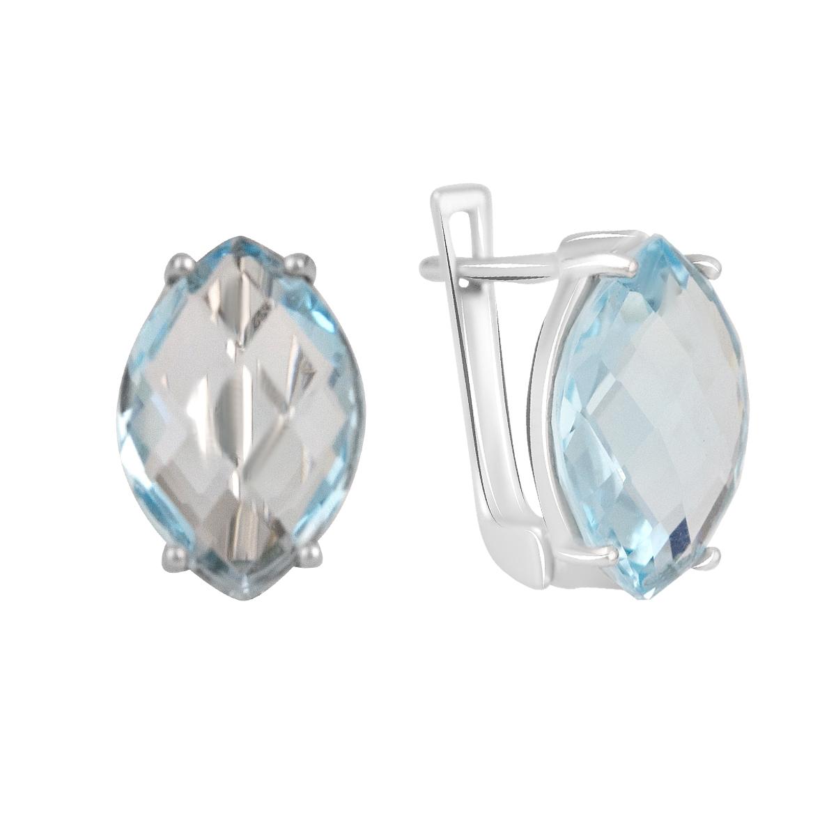 Срібні сережки з натуральним топазом 11.86ct (2129677) небо синє світло кольору
Срібні сережки з натуральним топазом 11.86ct (2129677) небо синє світло кольору
