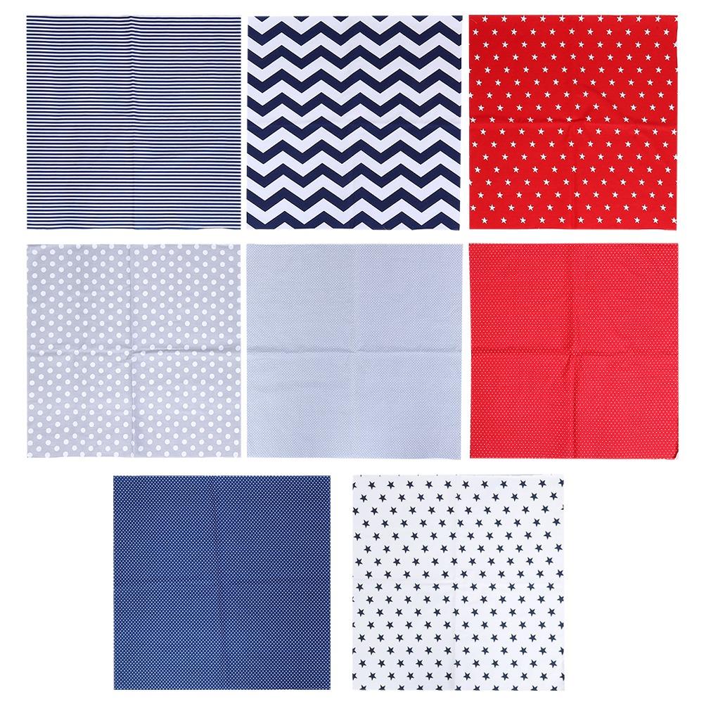 50x50cm 8Pcs Dot Star Stripe Print Pattern Cotton Cloth Fabric DIY Craft Sewing Material
50x50cm 8Pcs Dot Star Stripe Print Pattern Cotton Cloth Fabric DIY Craft Sewing Material