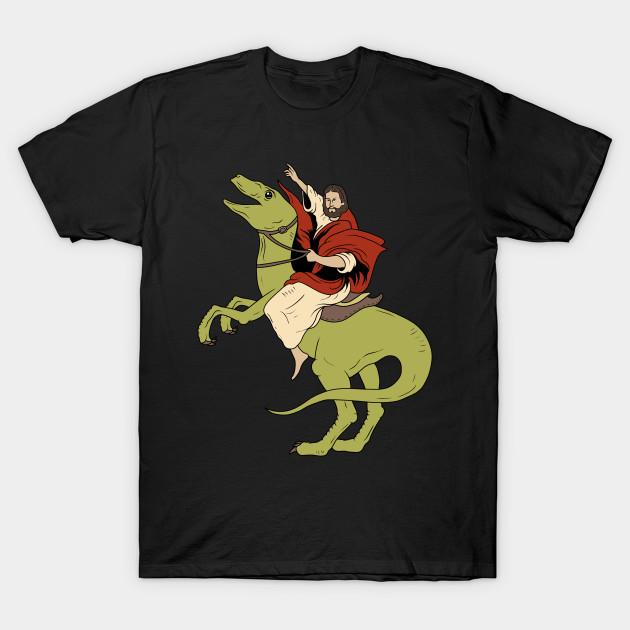 Men Black Print T-shirt Jesus On A Raptor No-Cut Transfer Paper Print Cotton Tshirt L чорний
Men Black Print T-shirt Jesus On A Raptor No-Cut Transfer Paper Print Cotton Tshirt L чорний