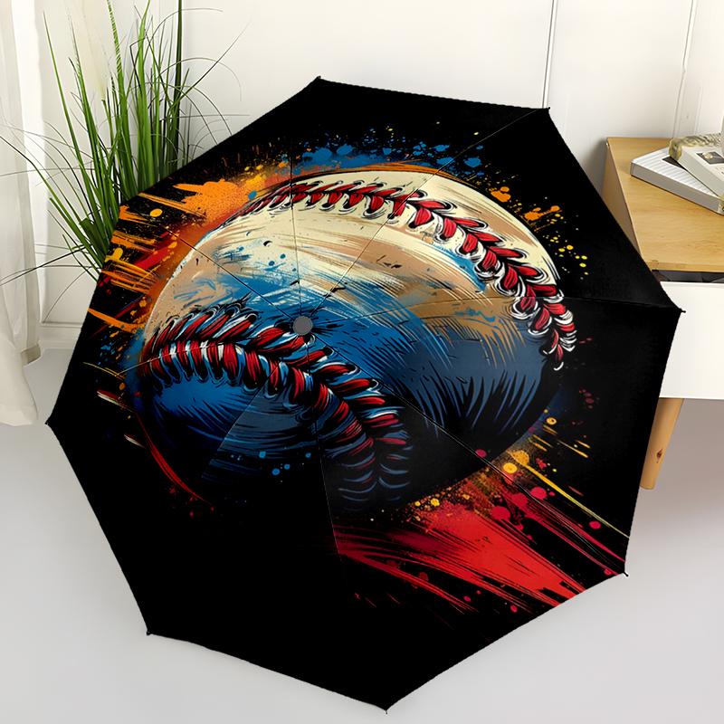 Sports Baseball Folding Umbrella Fashion Auto-Open Design 8 Iron Ribs Plastic Handle Foldable Sunshade Perfect Christmas Gifts
Sports Baseball Folding Umbrella Fashion Auto-Open Design 8 Iron Ribs Plastic Handle Foldable Sunshade Perfect Christmas Gifts