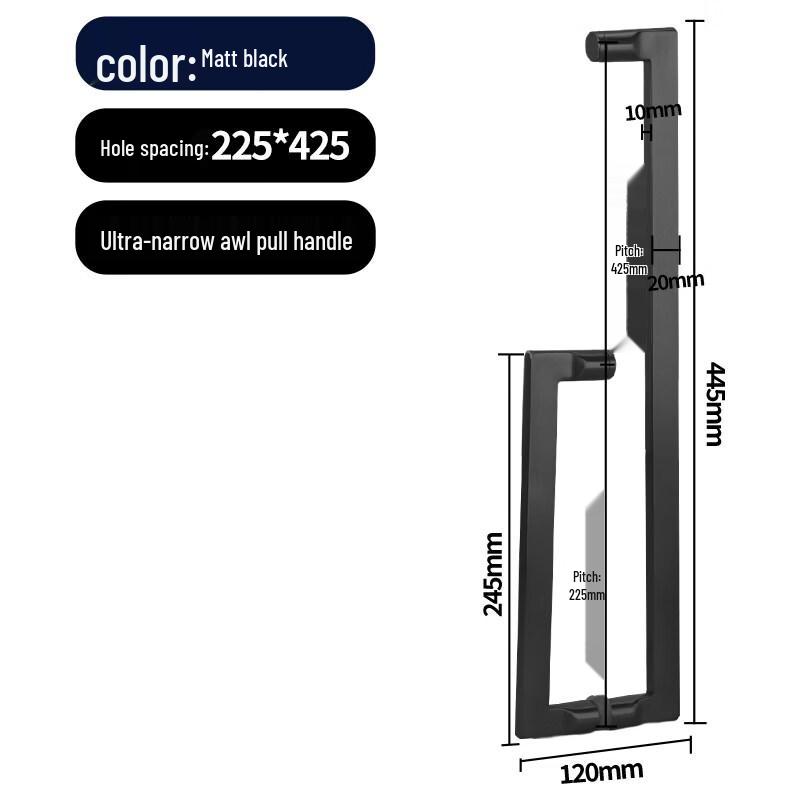 L-Shaped Matte Black 304 Stainless Steel Shower Door Handle
L-Shaped Matte Black 304 Stainless Steel Shower Door Handle